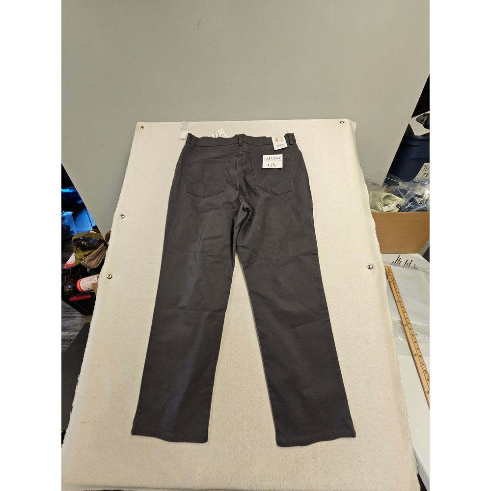 Gloria Vanderbilt Amanda Slimming Jeans 16S Boulder‎ Grey Tapered Leg NWT
